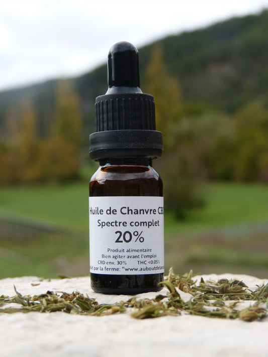 Huile de CBD 20% "Spectre Complet"