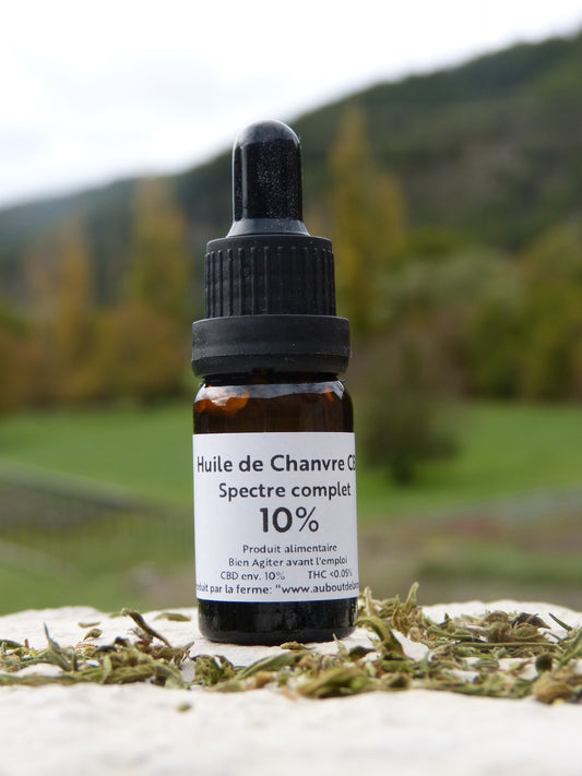 Huile de CBD 10% "Spectre Complet"