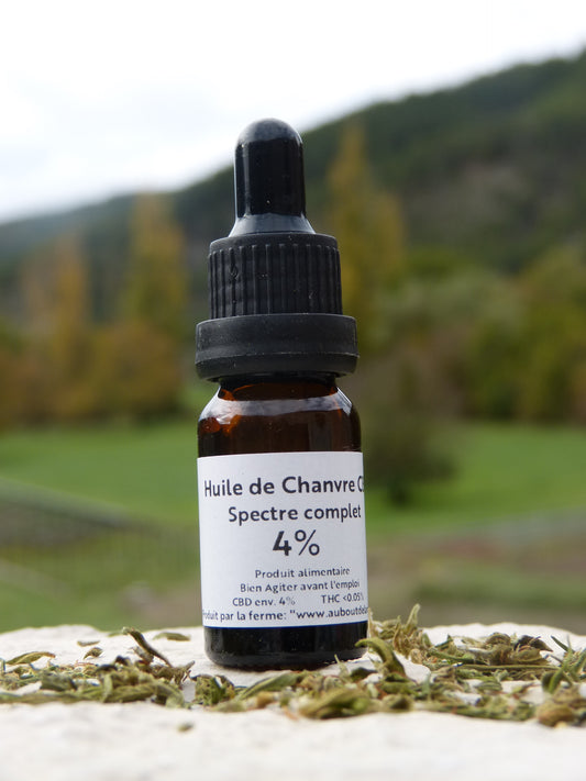 Huile CBD Bio 4% "Spectre Complet"